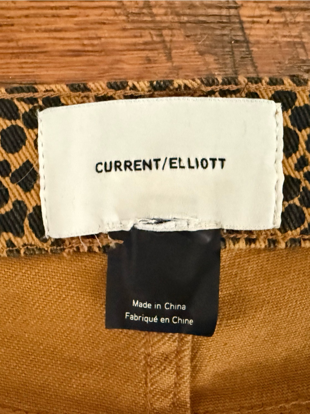 Current/Elliott High Waist Stiletto Leopard Print Crop Skinny Jeans Raw Hem - 10 - Picture 15 of 16